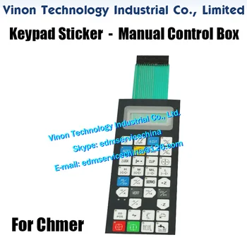 (1 бр. / опаковане.) Стикер на клавиатурата edm за ръчно блок за управление на металорежещи машини Chmer edm, резервни части CHMER