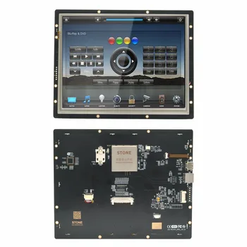  10,4-инчов TFT LCD дисплей е напълно съвместим с интерфейс RS232 / UART TTL и USB порт. Връзка към клиента се осъществява чрез MCU RS232