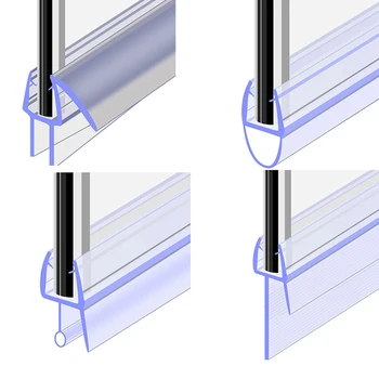 1БР Вана Душ Екрана оборудване запечатване Лента за Врата 50 см от 4 до 12 мм Уплътнителен Процеп Прозорец Врата оборудване запечатване Уплътнение Стъкло Тела Ежедневно Инструменти