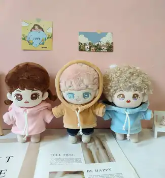  20 см Кукла Star Idol Шон Xiao Xiaozhan Wangyibo, Розов, Жълт, Син Пуловер с качулка, работа на смени дрехи за кукла, Аксесоари (Без кукли)
