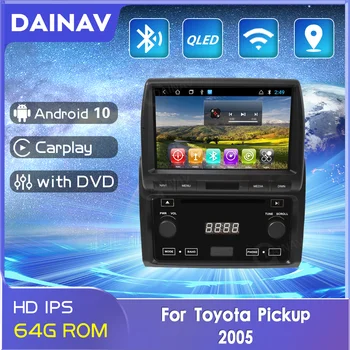  2din Android Радиото в автомобила Авторадио Мултимедиен Плеър За Toyota Land cruise пикап LC57 2005 с DVD GPS навигация Стерео уредба