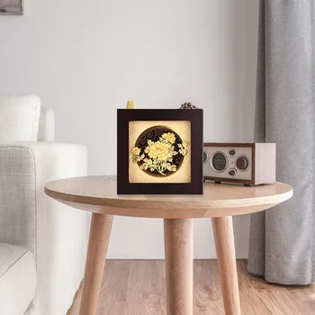  Asklove 3D Златни Цветя, В Рамката на Картината 24 До Златната Фолио Живопис Традиционно Изкуство Стенни Пана Настолни Занаяти Начало Декор Подаръци