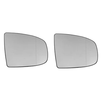  AU04 -2X Дясното Странично Огледало за обратно виждане Странично Огледално стъкло с подгряване + Корекция За BMW X5 E70 2007-2013 X6 E71 E72 2008-2014