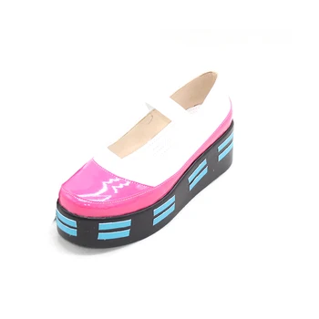  Brdwn V + Дамски Обувки Miku 2017 Magic Future UnionCreative Хелоуин Тиква Cosplay Обувки На Платформа