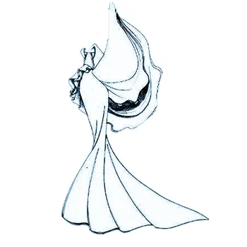  PANFELOU Прекрасна сватбена рокля на Scrapbooking САМ Релеф картичка за Свети Валентин хартиени щанци за рязане на Метал