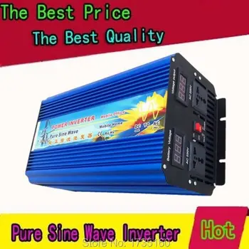  Безплатна доставка 5000 W синусоидална инвертор pura 5000 W чиста синусоидална инвертор, 24 На постоянен ток в променлив 230v 50 Hz, за слънчевата, вятърната на батерията