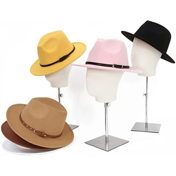  Дамски класически фетровая шапка с широка периферия, фетровая панама с катарама, 1x шапка, 3x кожена шапка с есенно-зимни мъжки топла шапка