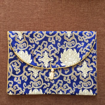  Двупластова удебелена плат за увиване на копчета, чанта за Писанията, чанта за бродерия в китайски стил, чанта за бижута