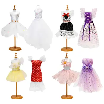  Детски модерен дизайнерски комплект Модна кукла рокля на възраст 6 7 8 9 10 11 12 Тийнейджъри