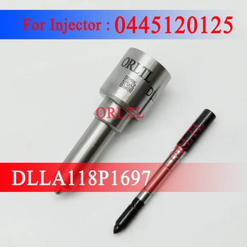  Един пулверизатор горивни инжектори ORLTL DLLA 118P 1697 (0 433 172 040) един пулверизатор Черна Игольчатая един пулверизатор DLLA 118 P1697 За 0445120236