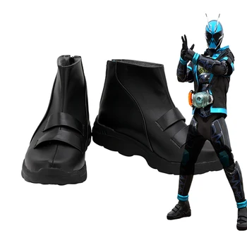  Ездач в Маска на Призрак Cosplay Ботуши Черни Обувки По Поръчка Kamen Rider Cosplay Обувки от Всякакъв Размер