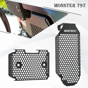  За Ducati Monster 797 2017-2020 Защита на Радиатора Мотоциклет Защита на Пресата и Маслен Радиатор Протектор Monster 797 Плюс 18-20
