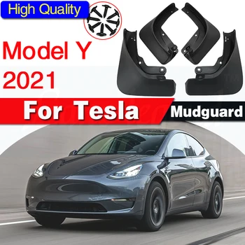  за Автомобил Tesla Модел Y 2021 Калници Калници Калници Преден калник на задно колело Задно Крило Протектор