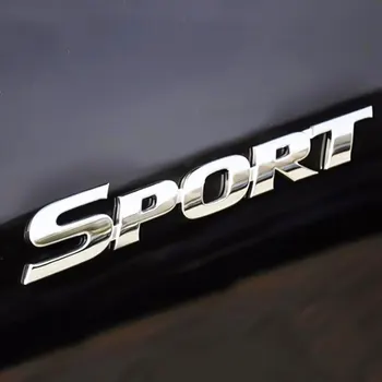  Колата 3D ABS Хром СПОРТЕН Логото на Страничния Корпус Декор Врати Стикер Емблема Auto Икона Стикер