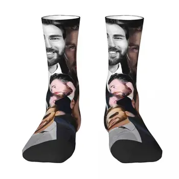  Крис Еванс Колаж Чорапи За Възрастни Унисекс чорапи, мъжки Чорапи, дамски Чорапи
