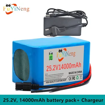  Литиева батерия 6s4p, 24, 14 Ah, 18650 В 25,2 ма, за электровелосипеда, със зарядно устройство, 14000