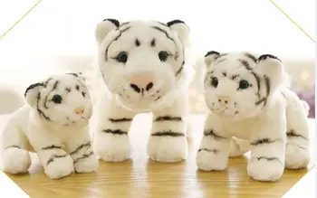  моделиране на животни бял плюшен тигър прекрасна играчка тигър кукла мека кукла за подарък за рожден ден w1599
