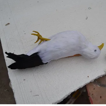  нова имитация на мъртвите Чайки играчка перо чайки модел птици около 30 см