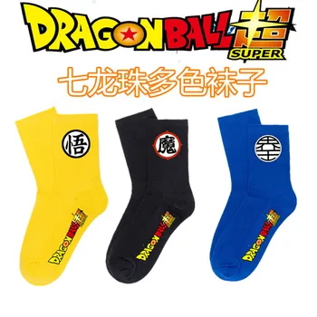  Нови чорапи DRAGON BALL ярки цветове, дишащи мъжки и дамски памучни чорапи със средна дължина, възли чорапи, чорапогащи, чорапи, подарък