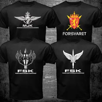  Норвежки Норвегия FSK Удрям Forsvarets Spesialkommando военноморската Армия мъжка тениска военна Ежедневни тениска размер S-3XL
