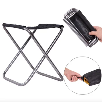  Открит сгъваем стол от алуминиева сплав риболовен стол барбекю сгъваем стол преносим слама стол къмпинг