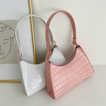  Ретро Ежедневни Дамски Чанта През Рамо, с Модерна Елегантна Чанта за Пазаруване, Чанта за Веригата от Изкуствена Кожа за Жени 2022