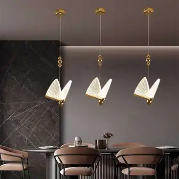  скандинавска led каменна обезьянья лампа deco chambre hanglamp кухня с трапезария и бар търговско осветление на окачен лампа спалня