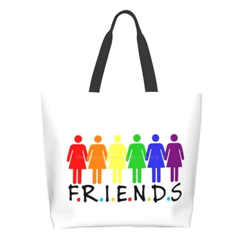  Сладки Приятели, Множество Сгъваема Чанта За Пазаруване в Голям Размер, приятели, Приятели, Мъже, Жени, Семейство, Приятели, филми, Филми За всички