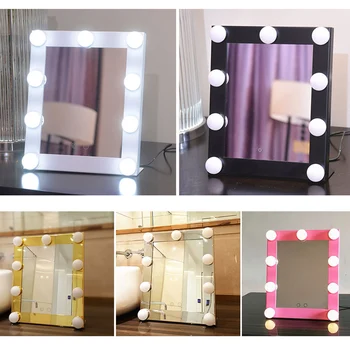  Суета крушка LED осветило Голливудское огледалото грим с по-затемненным огледало за красота етапа огледало в сенниците с освещениями
