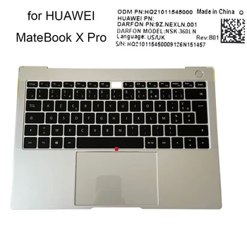  Френска подсветка на клавиатура със сензорен панел azerty за Huawei MateBook X Pro Mach-W29 W19 W19C MACHR-W19L Клавиатура с поставка за ръце 9Z.NEXLN.001